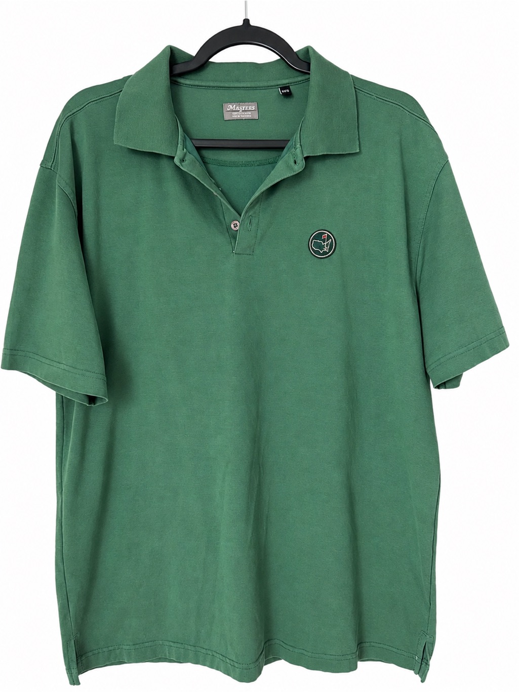 Vintage 90s Masters Tournament Golf Polo Shirt Korea Green Augusta National M